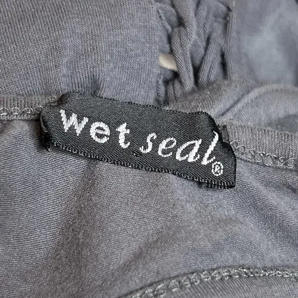 Vintage Y2K Tank Top Rhinestone Guitar Cut Out Back Sleeveless Indie Sleaze Punk - Picture 5 of 9